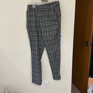 Black and White Checkered Pants